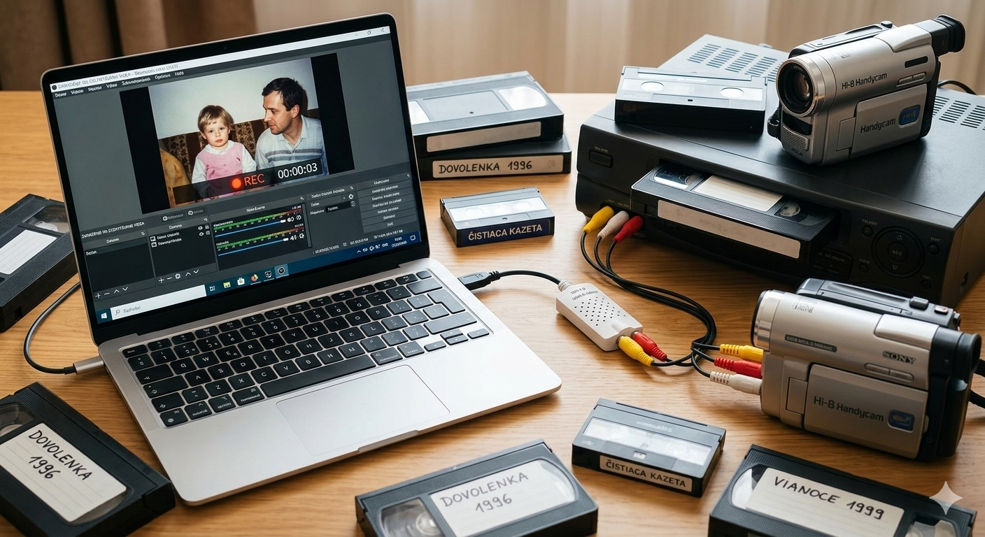 PREPIS VHS kaziet a RETUŠ starých fotografií